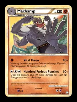MACHAMP 26/102 R HGSS TRIUMPHANT POKEMON NM/M - Image 1