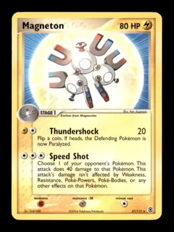 MAGNETON 27/112 R FIRERED & LEAFGREEN POKEMON NM/M - Image 1