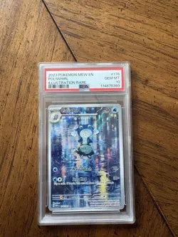 Pokemon 2023 Poliwhirl 176/165 Illustration Rare 151 GEM MINT PSA 10 - Image 1