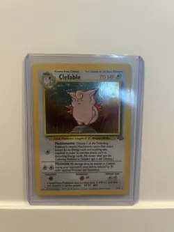 Clefable 1/64 Holo Rare Jungle Pokemon Unlimited Holo NM - Image 1