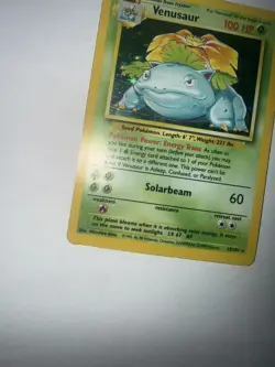 Pokemon TCG Venusaur Base Set 6915/102 Holo Rare lp/mp - Image 2