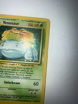 Pokemon TCG Venusaur Base Set 6915/102 Holo Rare lp/mp - Image 4