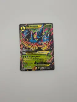 M HERACROSS EX 2014 POKEMON XY FURIOUS FISTS RARE HOLO 5/111 MP - Image 1