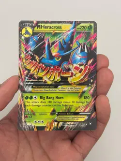M HERACROSS EX 2014 POKEMON XY FURIOUS FISTS RARE HOLO 5/111 MP - Image 3