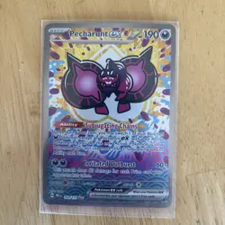 2025 Pokemon Prismatic Evolutions Pecharunt Ex Special Illustration Rare SIR 163 - Image 1