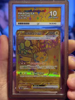 Pokemon Terastal Festival Pikachu EX 236/187 Ultra Rare Japanese Ace 10 Gem Mint - Image 4