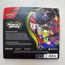 🔥 Pokemon TCG Perfect Order 3PK Blister Chikorita Promo Mega Evolution SEALED - Image 2