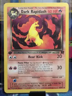 Dark Rapidash 44/82 | Team Rocket 1st Edition | Pokemon Uncommon | LP - Image 1