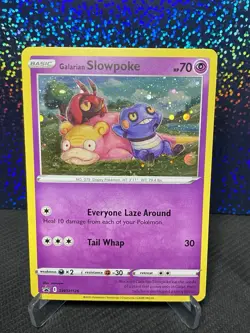 Pokemon TCG Galarian Slowpoke Cosmos SWSH Black Star Promo Nm - Image 1