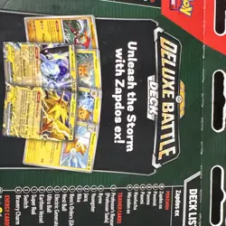 Pokemon TCG Deluxe Battle Deck Zapdos ex Starter Deck English 2024 Sealed - Image 4