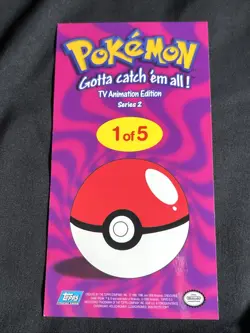 Pokemon Topps TV Animation Edition Series 2 Box Toppers 1 Of 5 - Image 2