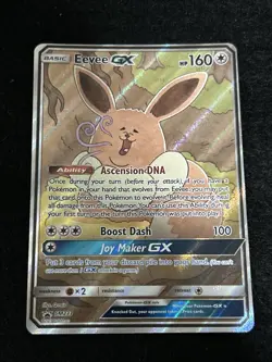 Pokemon TCG Eevee GX SM233 Full Art Promo Black Star Ultra Rare Holo NM - Image 1