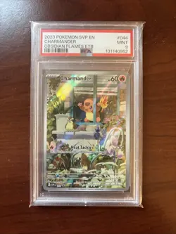 Pokemon Charmander Obsidian Flames ETB SVP EN 044 PSA 9 Mint - Image 3