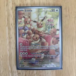 Pokemon Eevee Illustration Rare Full Art Holo Sv06 Twilight Masquerade 188/167 - Image 1
