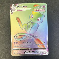 Pokemon Mew VMAX 268/264 Secret Rare Full Art Holo 310 HP Fusion Strike 2021 - Image 1