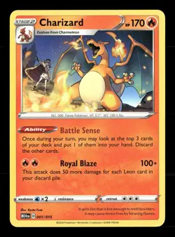 Charizard McDonald's Promos 2024 001/015 Pokemon LP Ryuta Fuse - Image 1