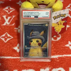 2023 POKEMON SVP EN PIKACHU/GREY FELT HAT POKEMON X VAN GOH 9 PSA MINT AUTHENTIC - Image 2
