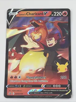 Lance’s Charizard V SWSH133 Pokemon TCG: Sword & Shield Promo Celebrations 25th - Image 1