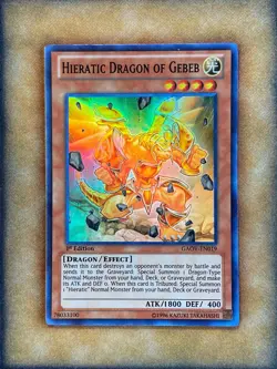 Yugioh Hieratic Dragon of Gebeb GAOV-EN019 Super Rare 1st Ed NM - Image 1