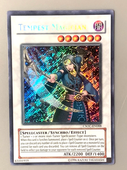 yugioh Tempest Magician CSOC-EN088 Secret Rare Unlimited Edition near mint - Image 1