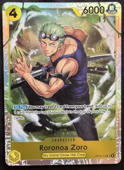 One Piece Roronoa Zoro OP15-113 SR Adventure on Kami’s Island English NM - Image 1
