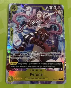 ONE PIECE THE AZURE SEA'S SEVEN ALT ART PERONA ALTERNATE ART OP R OP14-111 - Image 1