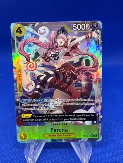 One Piece The Azure Sea’s Seven Perona OP14-111 Alternate Alt Art NM - Image 1
