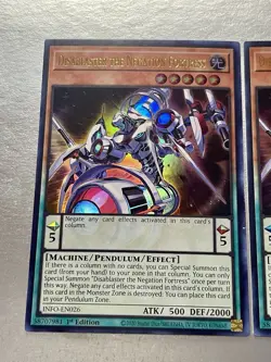 3x Disablaster The Negation Fortress | INFO-EN026 | UR | MD| 1st Ed | YuGiOh! - Image 4
