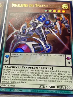 3x Disablaster The Negation Fortress | INFO-EN026 | UR | MD| 1st Ed | YuGiOh! - Image 5
