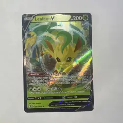 Pokemon TCG Leafeon v Evolving Skies Holo Ultra Rare Card 007/203 - Image 1