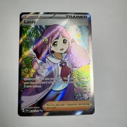 Pokemon Card Lacey 166/142 Stellar Crown Ultra Rare Holo Trainer Card Near Mint - Image 1