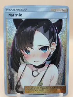 ❤ MARNIE Trainer Pokemon Anime Waifu Card Girl Foil Doujin Holo ACG❤ - Image 1