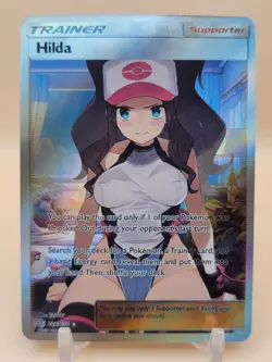 ❤ HILDA Trainer Pokemon Anime Waifu Card Girl Foil Doujin Holo ACG❤ - Image 1