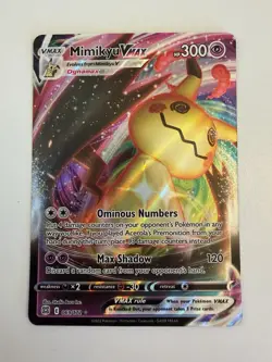 Pokemon Mimikyu VMAX Holo Ultra Rare TCG Card Brilliant Stars 069/172 - Image 1