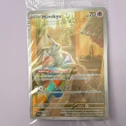 SEALED Pokemon Mimikyu 075 SV: Scarlet & Violet Promo Full Art Holo Card - Image 1