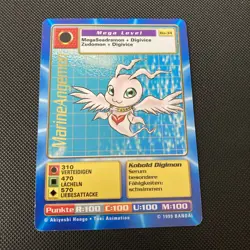 BO-34 MarineAngemon Deutsch Gold Digimon Card 1999 Bandai Selten Vintage - Image 1