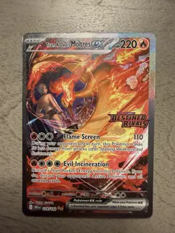 Team Rocket's Moltres ex - (Destined Rivals Stamp) 229/182 Miscellaneous Cards & - Image 1