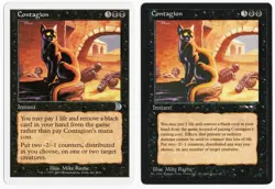 Contagion x2 2x Various Sets Black Uncommon Instant MTG NM AZ1 - Image 1