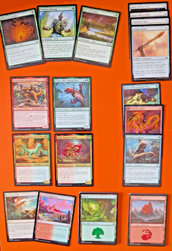 MTG Commander: *COMPLETE* pre-configured RED / GREEN Dinosaur deck ready to play - Image 2