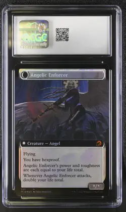 ENDURING ANGEL Innistrad: Midnight Hunt Extended Art Foil Mythic CGC 10 MTG - Image 2