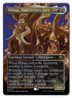 Phlage Titan Of Fire's Fury NM* FOIL BORDERLESS Modern Horizons 3 379-UnltdCards - Image 1