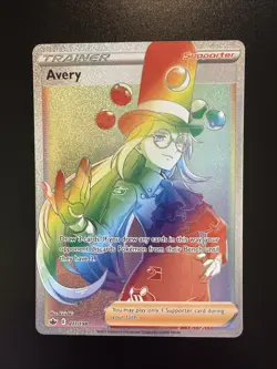 Avery 211/198 Sword & Shield Chilling Reign Pokemon Rainbow Secret Rare - Image 1