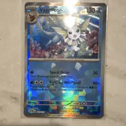 Pokemon Vaporeon Holo 130 HP Sv: Prismatic Evolutions 022/131 Card - Image 1
