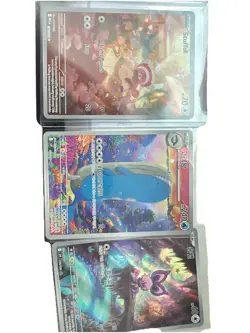 Pokemon TCG Korean Full Art Holo Stufful Wailord Noibat Card Lot - Image 1