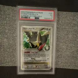 Pokemon 2009 Supreme Victors Staraptor FB LV.X 147/147 Ultra Rare Holo PSA 5 - Image 1