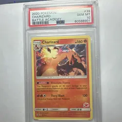 Pokemon PSA 10 GEM MT Charizard 3/70 Battle Academy #39 Stamped 2020 S#2776 - Image 3