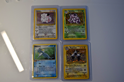 Vintage Pokemon Card Holo Rare Lot, READ DESC., Nidoking, Vaporeon, DAMAGED - Image 2