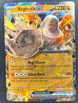 Regirock ex Double Rare SV10 Destined Rivals 101/182 NM Pokemon TCG Holo - Image 1