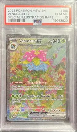 Pokemon Venusaur ex 198/165 Violet 151 Special Illustration Rare PSA 10 - Image 1
