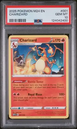 2025 POKEMON M24 EN-MCDONALD'S COLL #001 CHARIZARD PSA 10 - Image 1